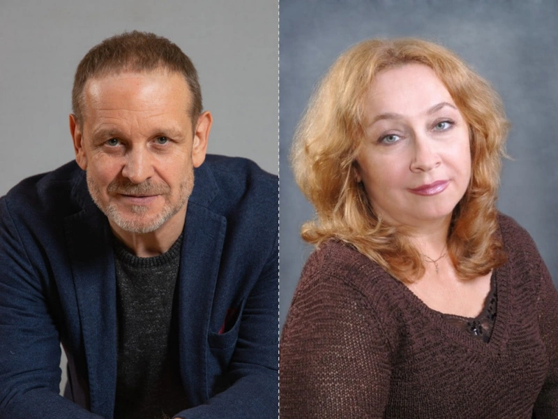 Юрий Архангельский и женa Марина Кочетова