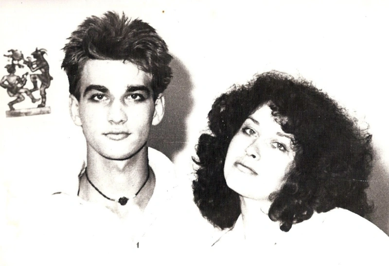 Сергей Белюскин в молодости с женой Сергей Белюскин в молодости с женой