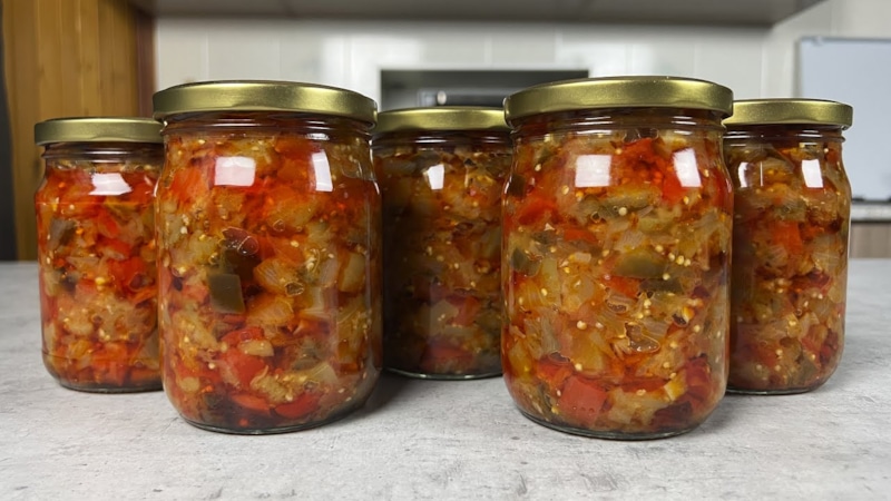 Осенний салат: баклажанная фантазия