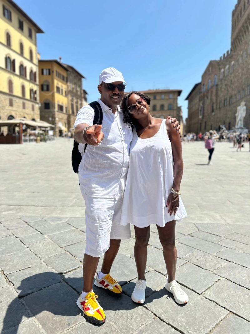 Виола Дэвис с мужем