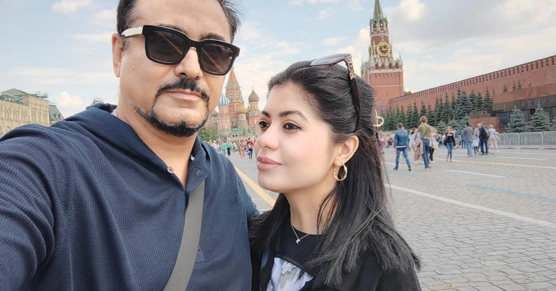 Фархад Махмудов с женой