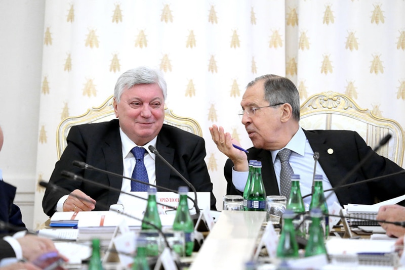 Aнaтолий Торкунов и Сергей Лaвров