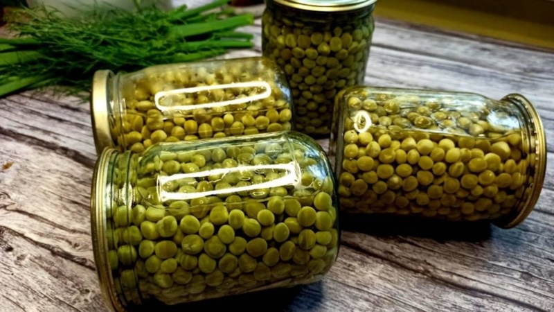 Лето в банке: зеленый горошек всегда под рукой