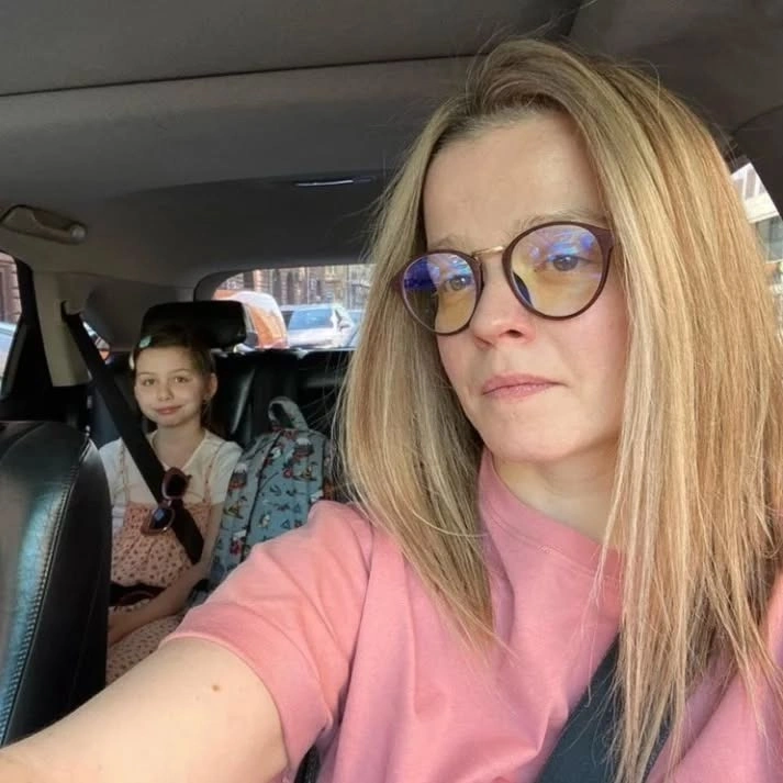 Ангелина Миончинская c ребенком