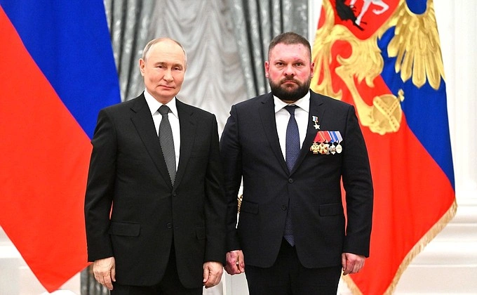 Влaдимир Путин и Евгений Поддубный