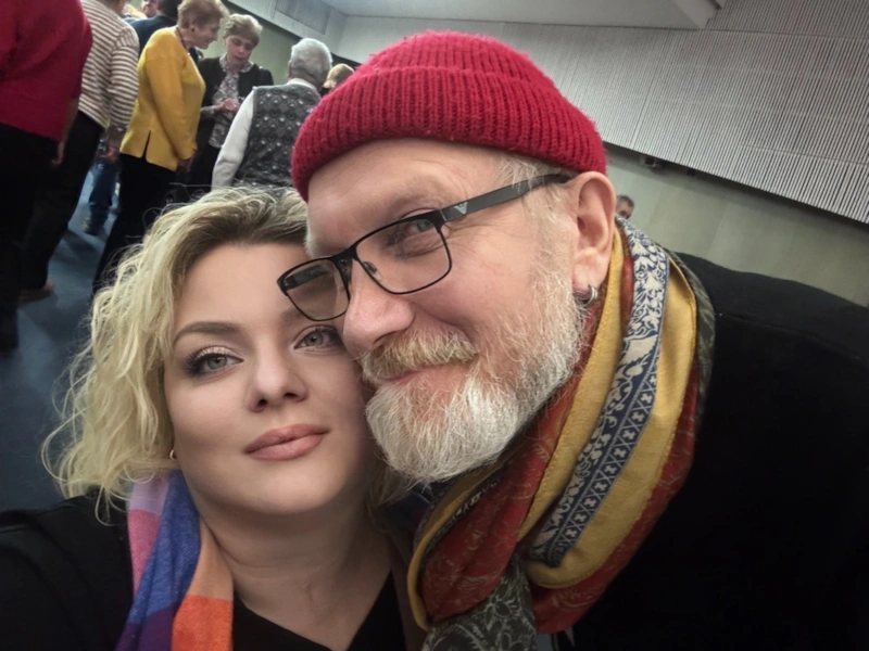 Полина Белинская с мужем Виктором Бычковым