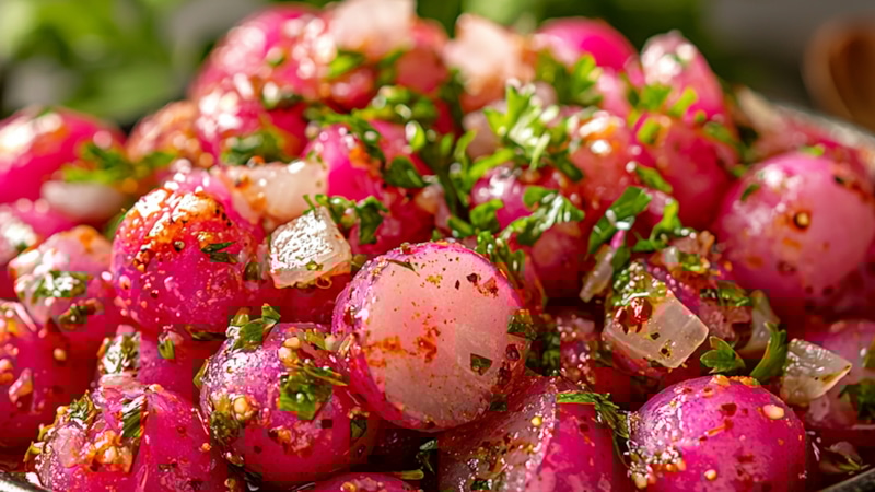 Маринованный редис: яркая заготовка на зиму