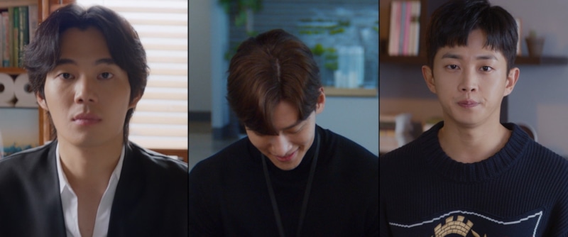Ким Мин Сок, Чжи Чан Ук и Рю Гён Су в сериале «Любовь в большом городе»