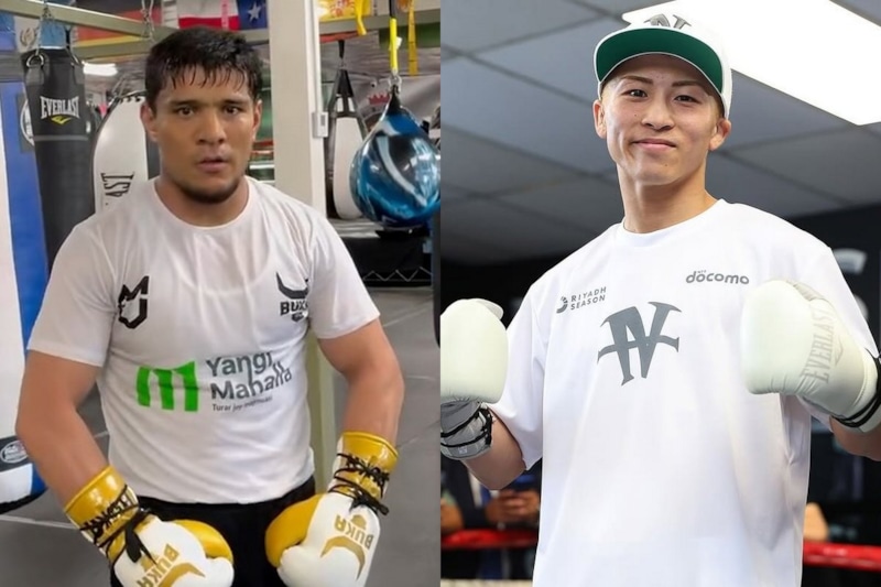 Муроджон Ахмадалиев и Наоя Иноуэ