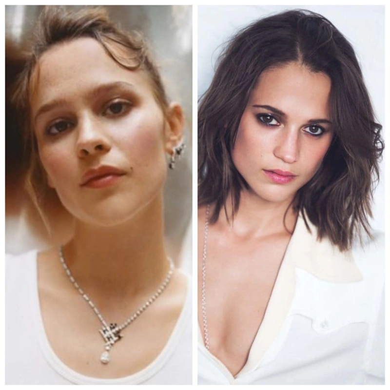 Клара Ругор и Алисия Викандер (похожи)