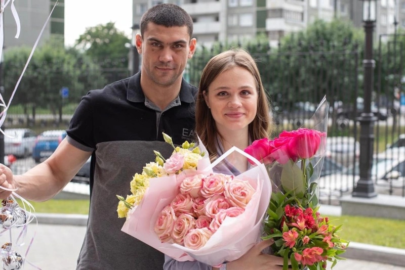 Евгений Тищенко с женой