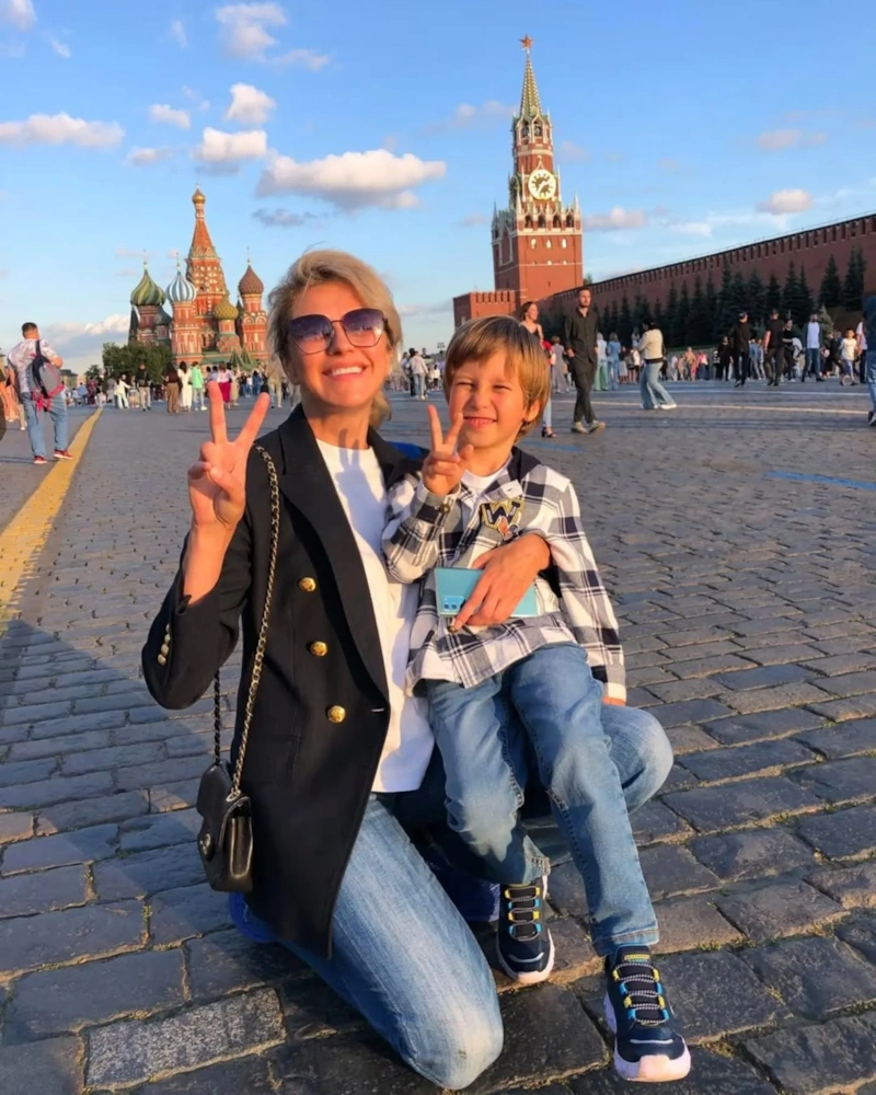 Екатерина Архарова с сыном