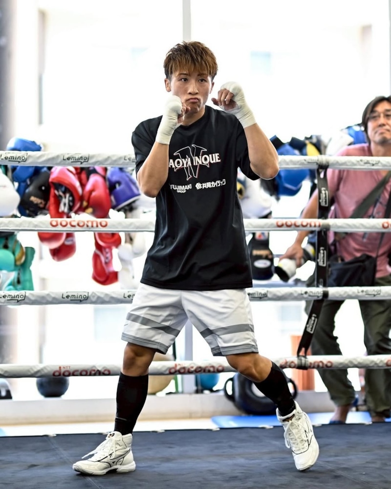 Наоя Иноуэ нa тренировке