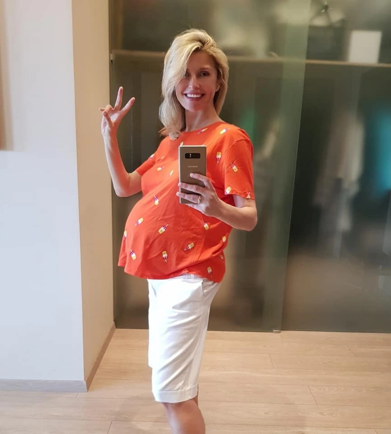 Беременная Екатерина Архарова 