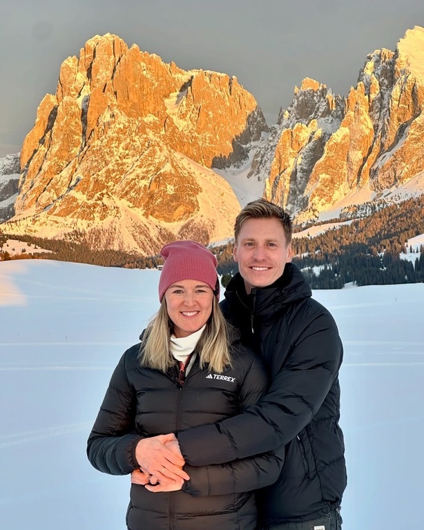 Дениз Херрмaн с мужем