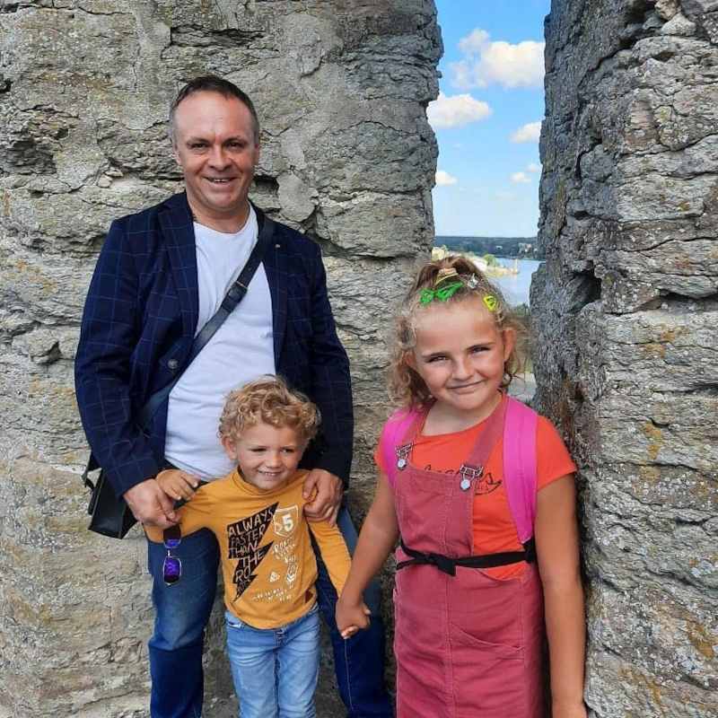 Сергей Мурзин с детьми