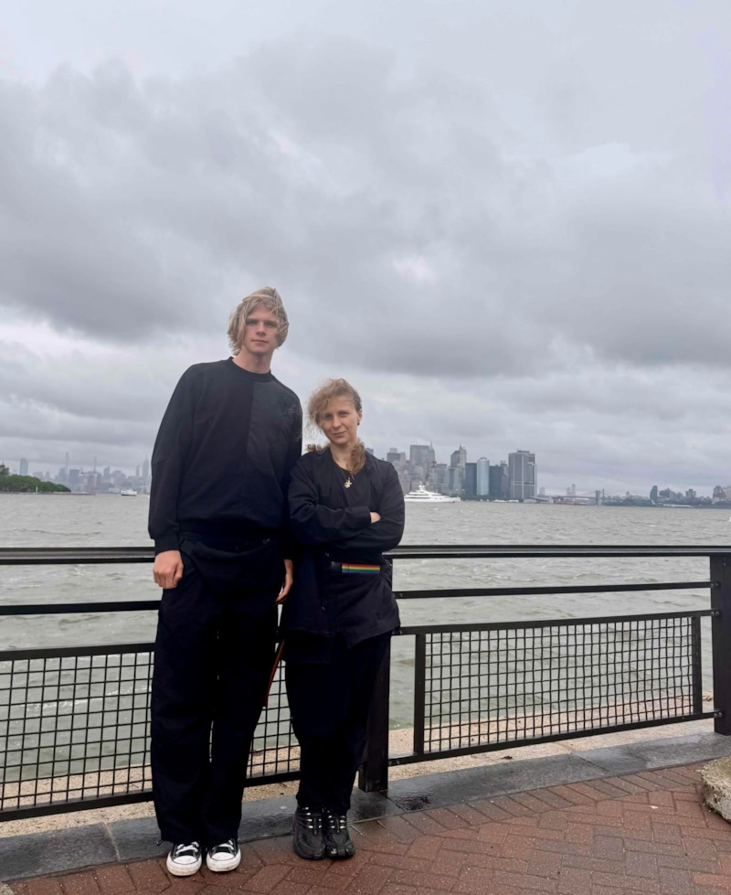 Мария Алёхина с сыном