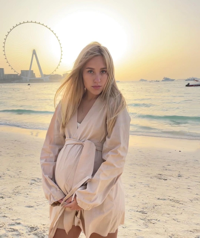 Дарья Квиткова во время беременности