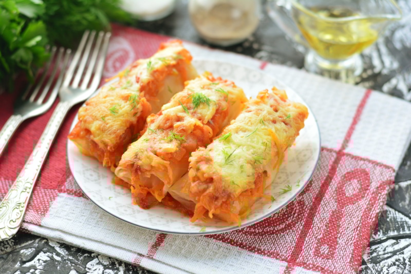 Голубцы с грибами и яйцами: нежная начинка