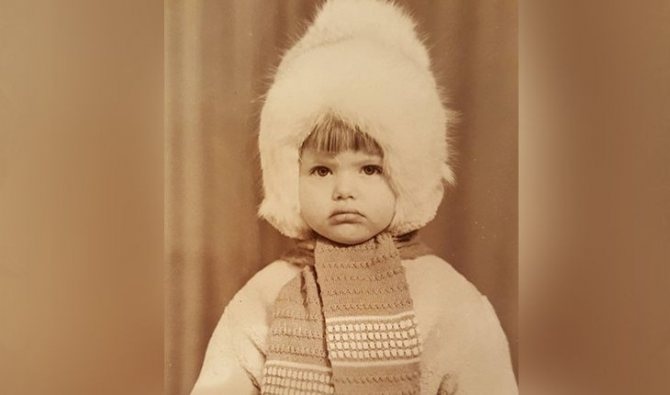Анна Чурина в детстве