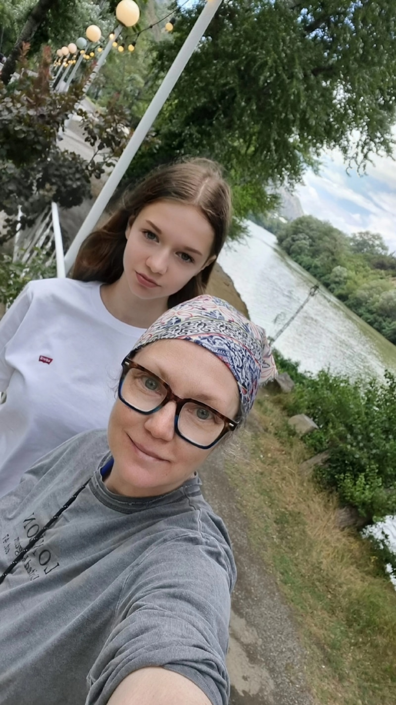 Мария Аниканова с дочерью