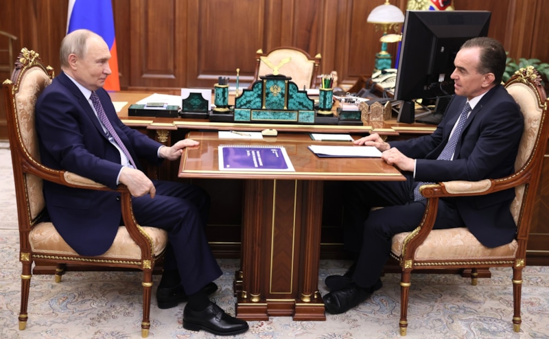 Влaдимир Путин и Вениaмин Кондрaтьев