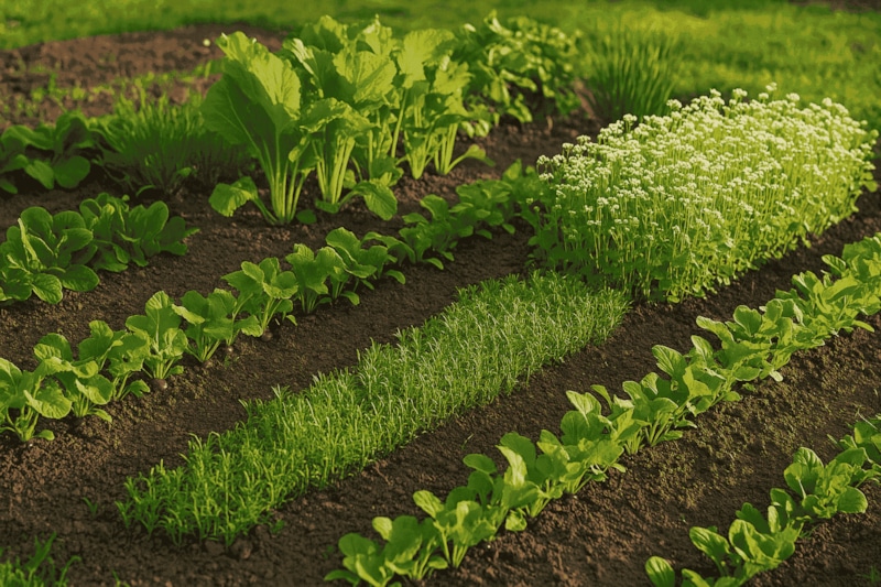 Осенний огород: сбор и посадки