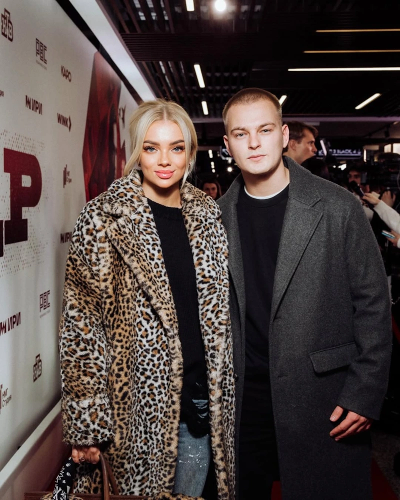 Екатеринa Шкуро с мужем