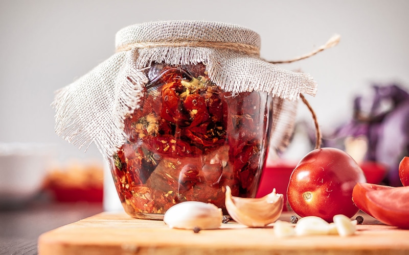 Вяленые томаты: заготовка в масле