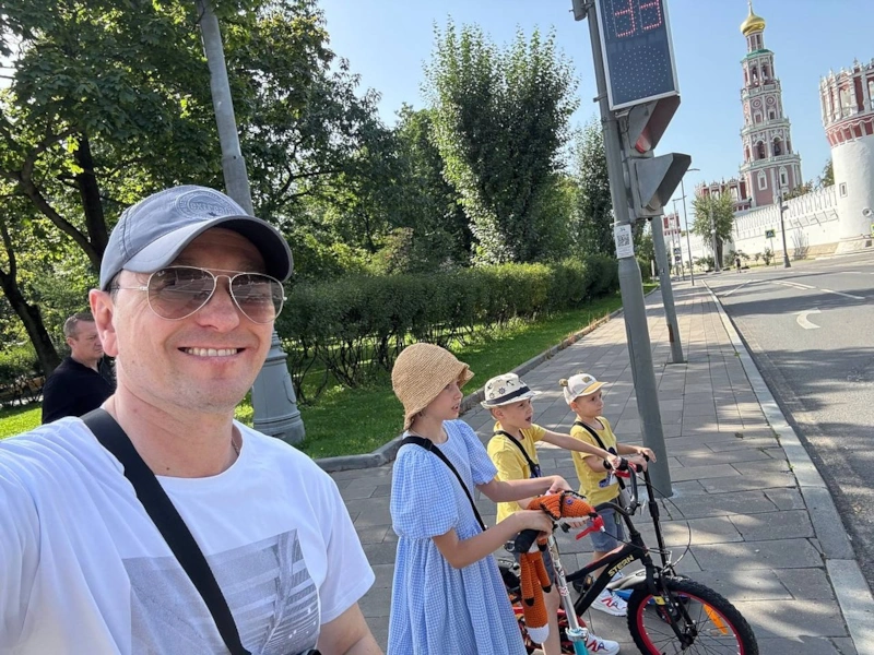 Сергей Безруков с детьми