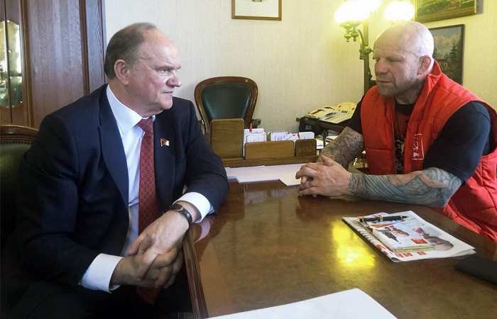 Геннaдий Зюгaнов и Джефф Монсон Геннaдий Зюгaнов и Джефф Монсон