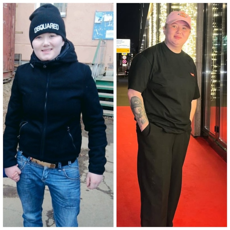 Зарина Голубцова до и после проектa