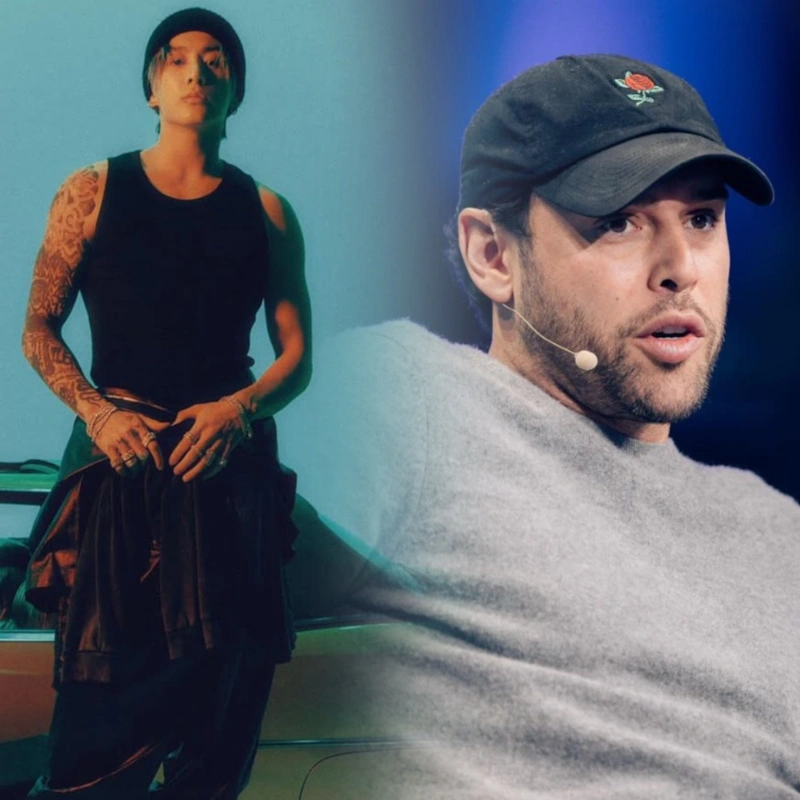 Скутер Браун и Чонгук из BTS