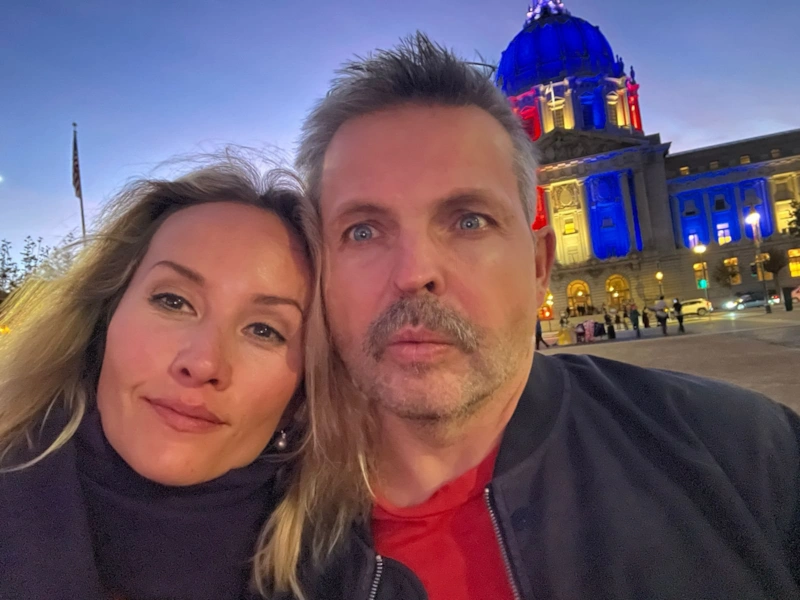 Роман Баданин с женой