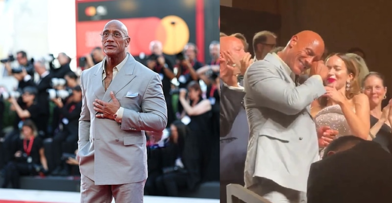 Дуэйн Джонсон расплакался на фестивале в Венеции