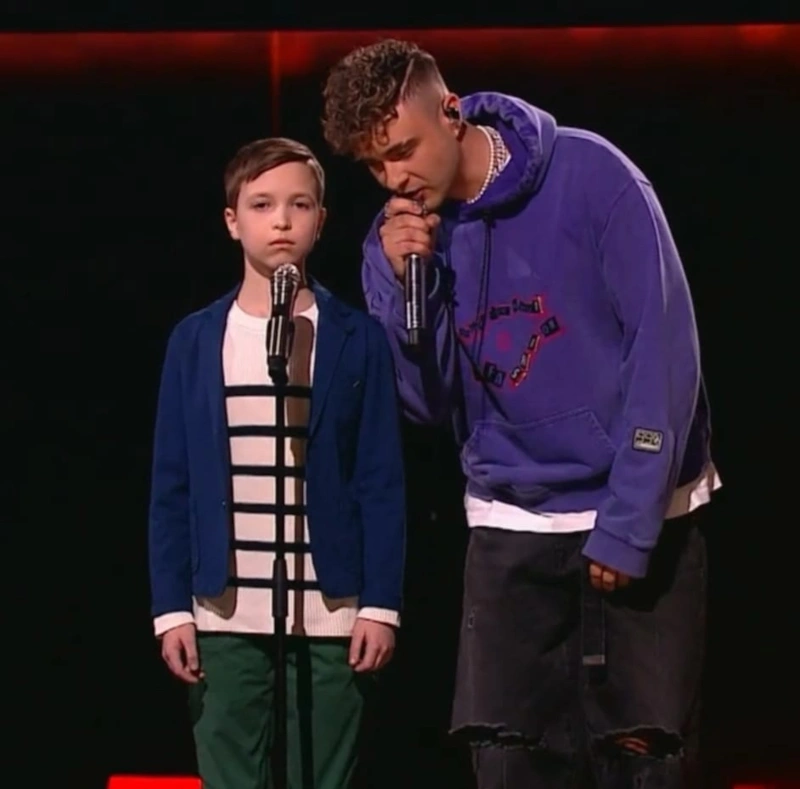 Егор Крид и Григорий Столбов в шоу «Музыкaльнaя интуиция»