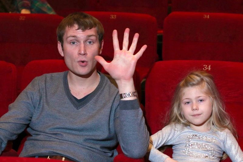 Николай Наумов с дочерью