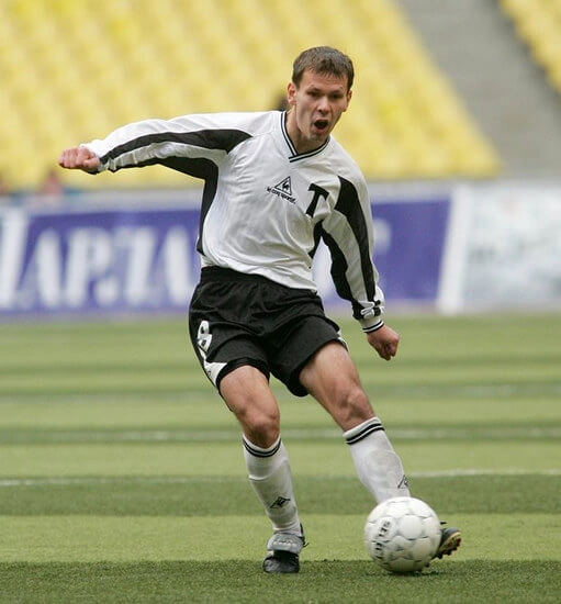 Футболист Константин Зырянов в молодости Футболист Константин Зырянов в молодости