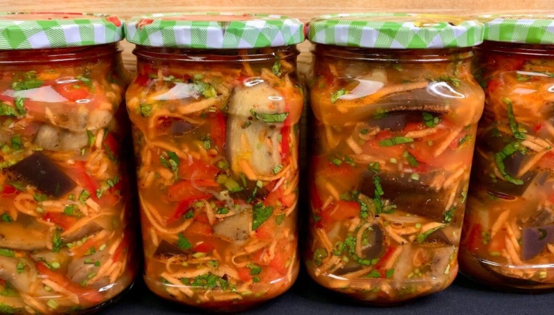 Хе из баклажанов: корейский рецепт на зиму