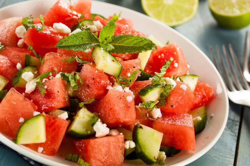Арбузный салат: свежесть и яркость