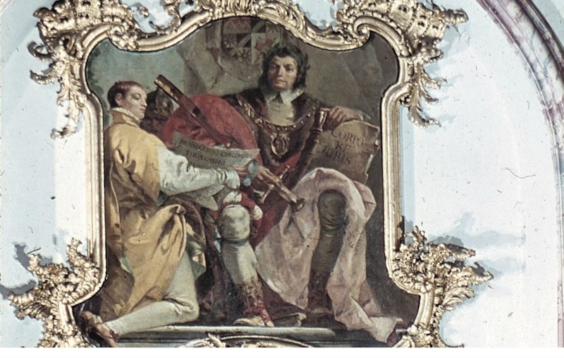 Фреска Дж. Д. Тьеполо «Император Юстиниан — создатель Corpus iuris civilis» 