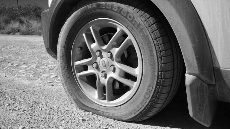 Проверка шин: без манометра