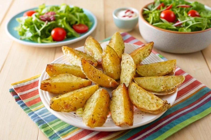 Картофель по-деревенски: микроволновка в помощь