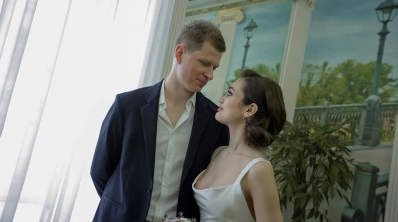 Елизавета Худайбердиева с мужем