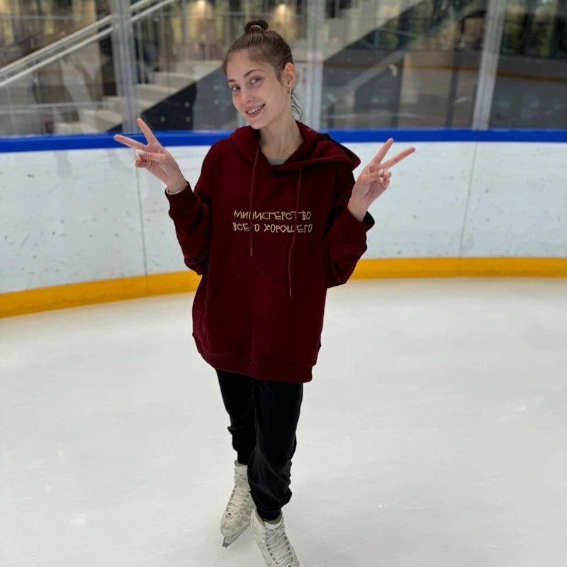 Алена Косторная на тренировке