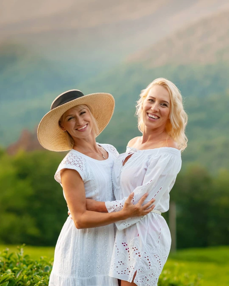 Татьяна Волосожар с сестрой Татьяна Волосожар с сестрой