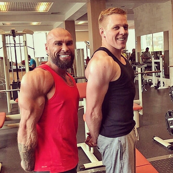 Антон Жижин на тренировке