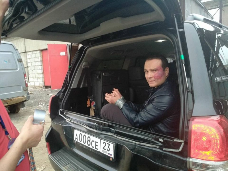 Дмитрий Клепацкий на съемках