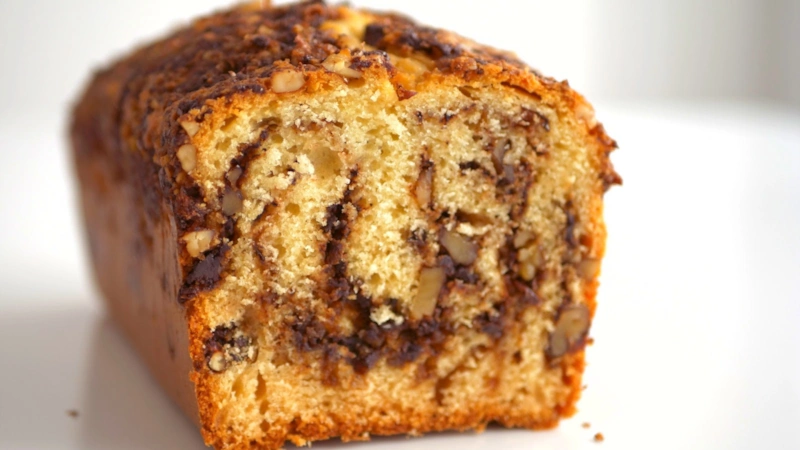 Ореховый кекс: праздничная текстура