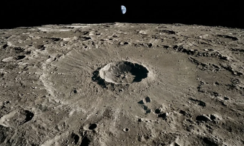 NASA обнаружило на Луне свежий кратер диаметром 222 метра после падения космического тела
